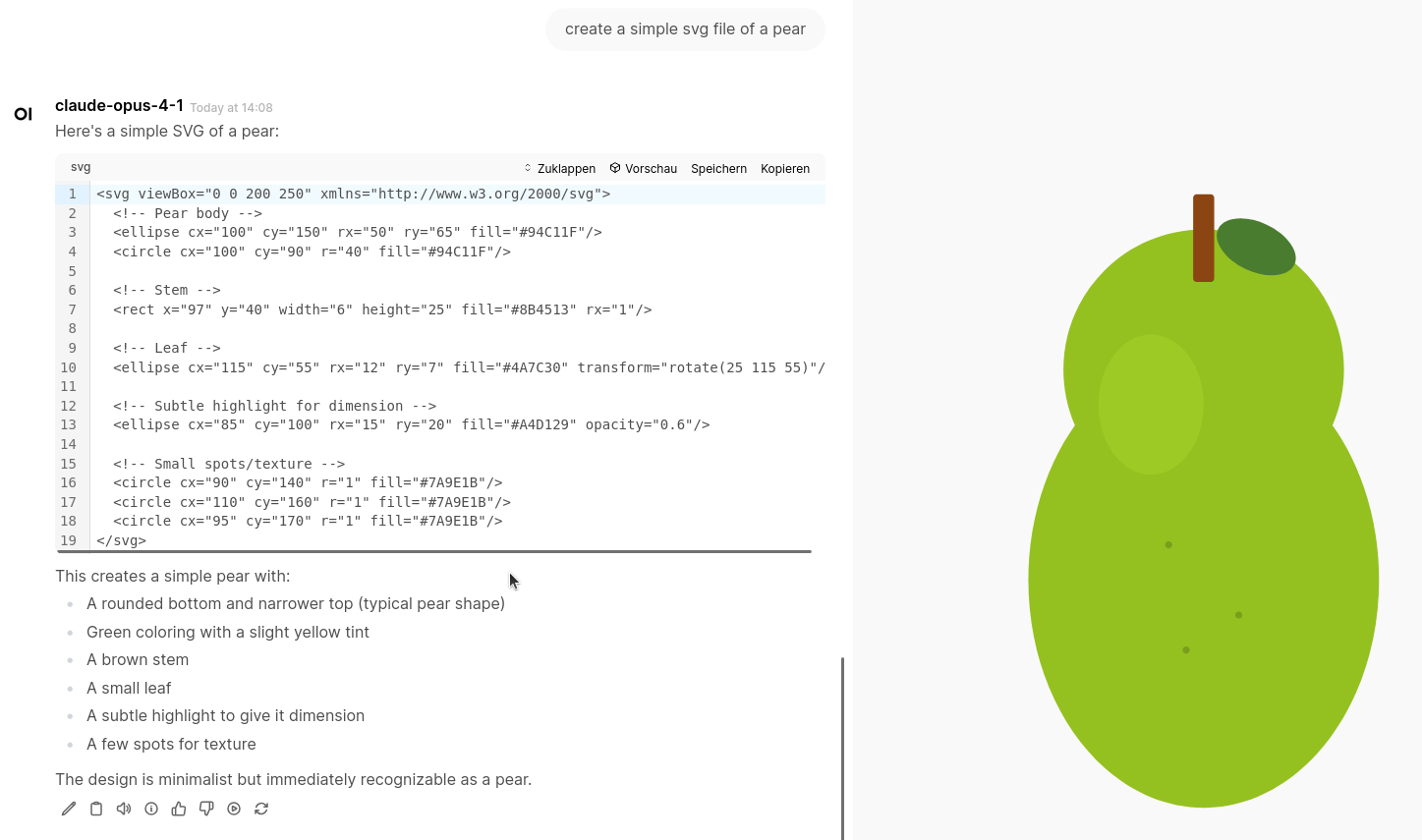 Simple Pear SVG Example
